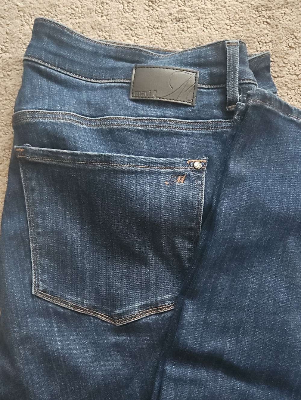 Mavi Women's Kendra High Rise Straight Leg Jeans- Blue- 32